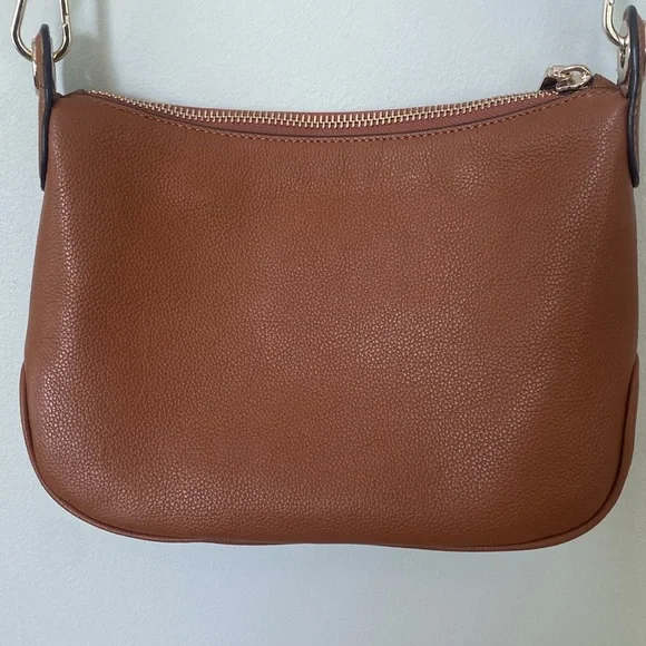 Kate Spade Tan Crossbody Bag with Striped Strap - Picture 7 of 15